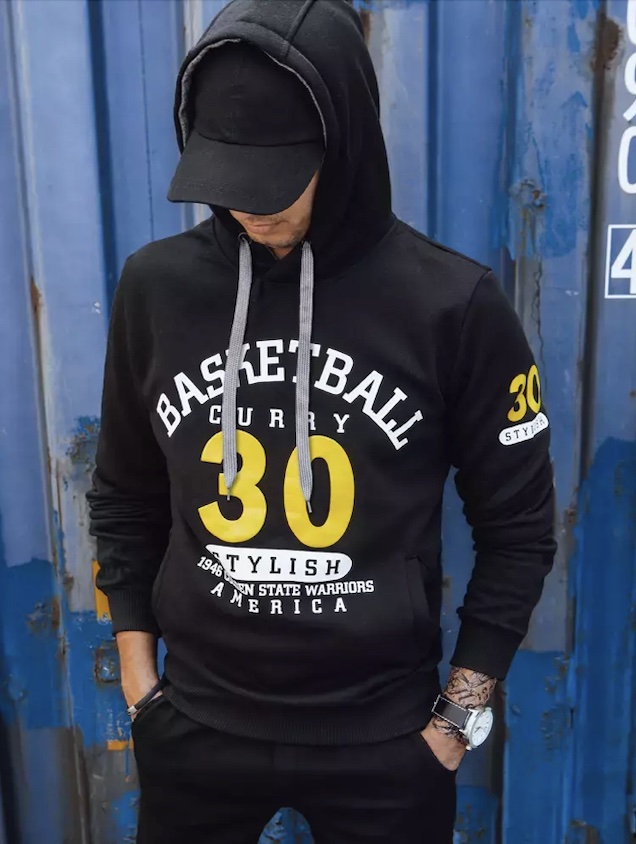 Dstreet BX5298 Pánská mikina čierna 2XL