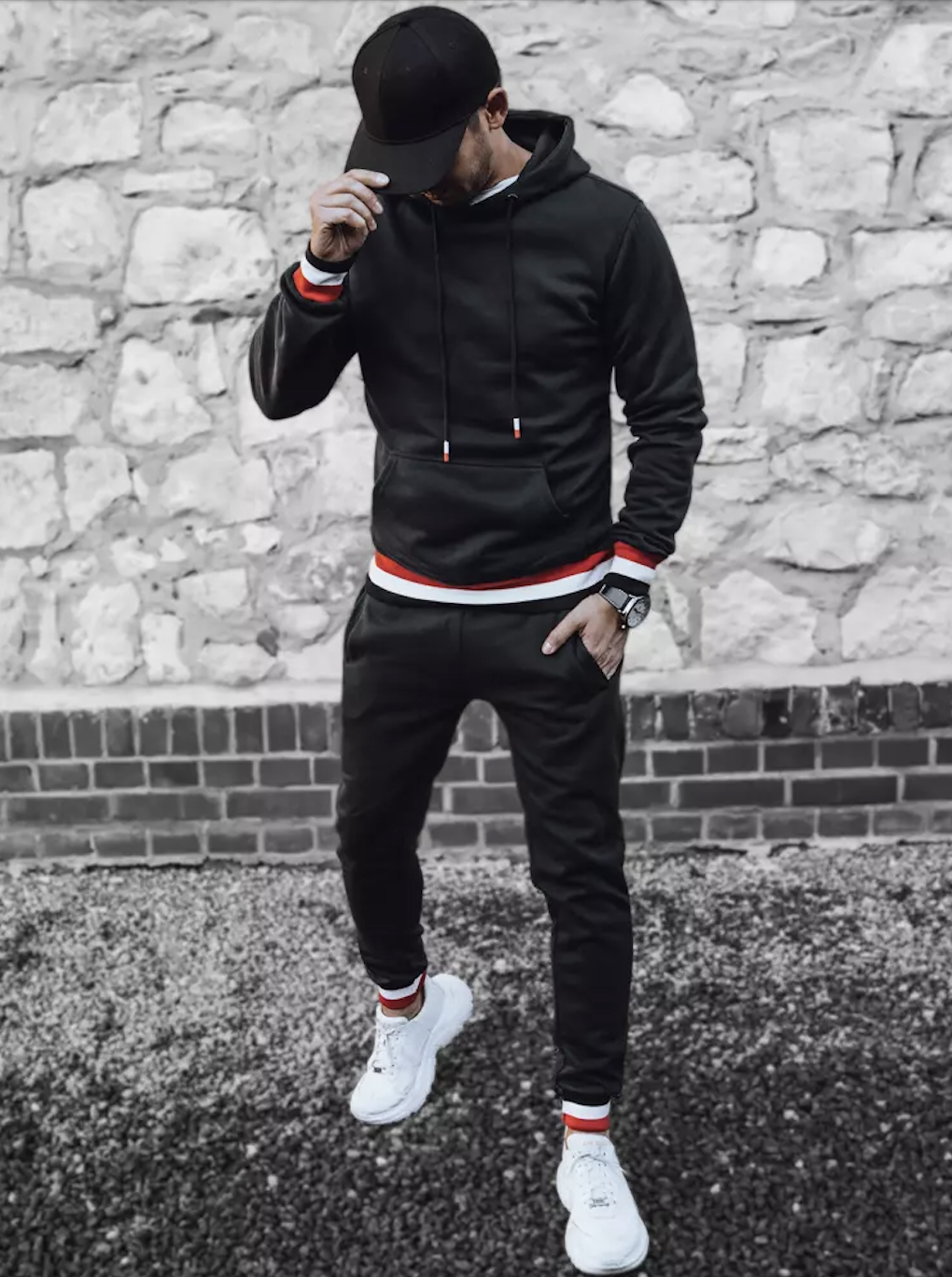 Dstreet AX0662 tepláková súprava čierna