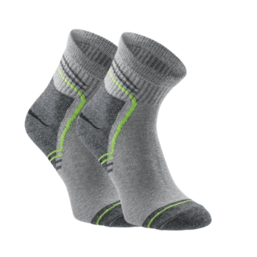 Högert SAAR športové ponožky 3 PACK sivá/zelená