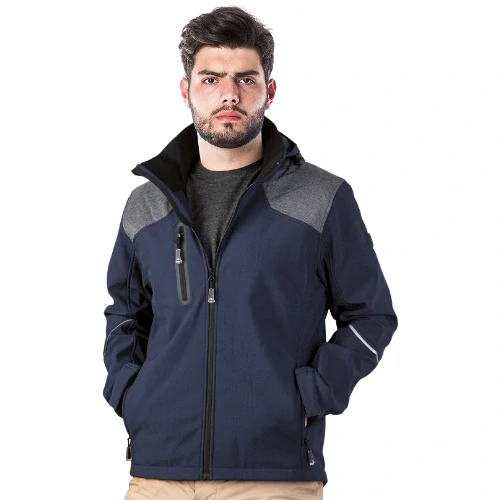 Leber&Hollman HORN softshellová bunda modrá