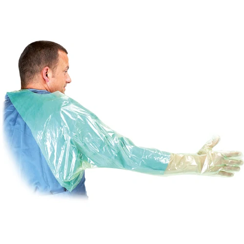 Kruuse RINSO Z Rektálne / inseminačné rukavice zelené 50 KS 95 cm