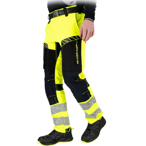 Leber&Hollman RAUTEX TY Rip-Stop Nohavice Hi-Vis Yellov/Black