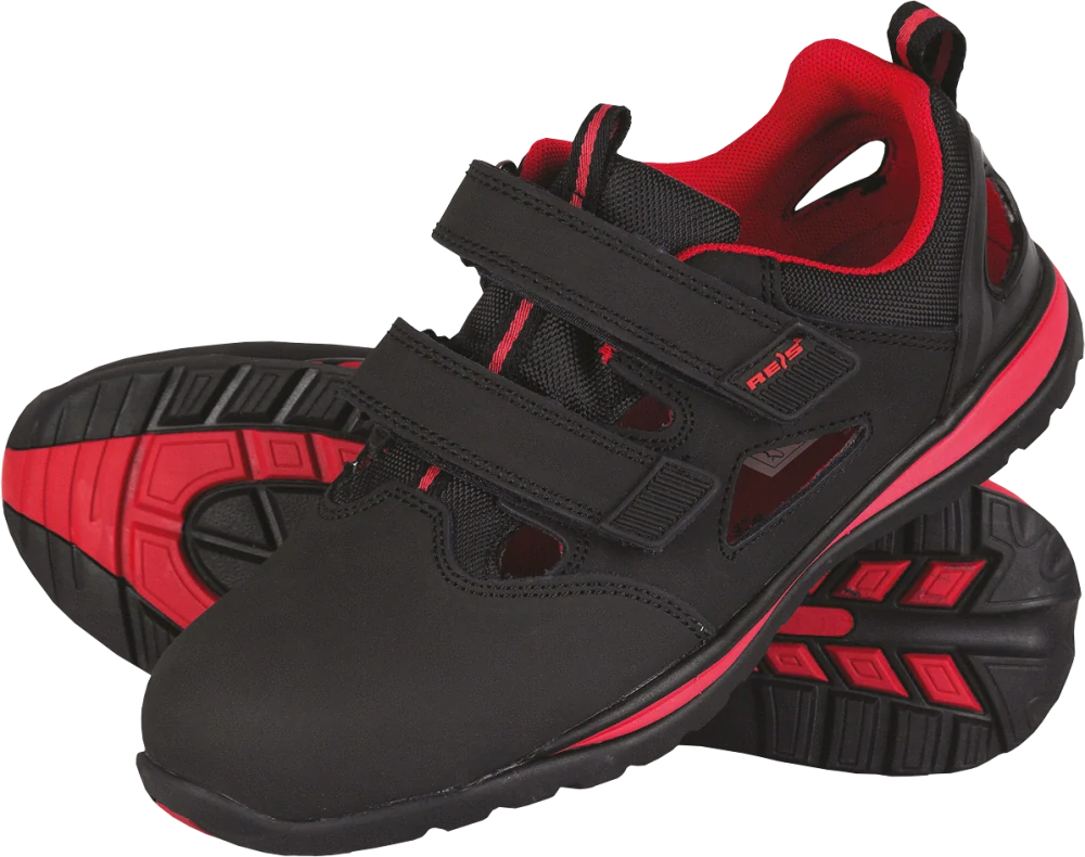 Reis VAN SB SRA sandále čierna/červená 36-48