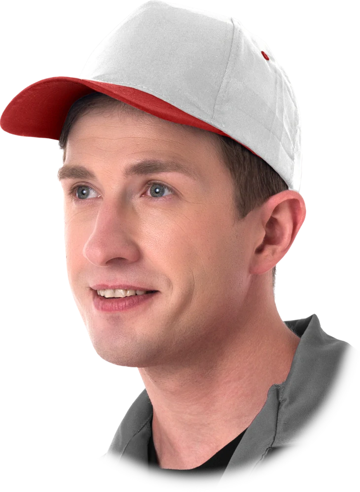 Reis CZ WC Šiltovka White/Red 50 Pack