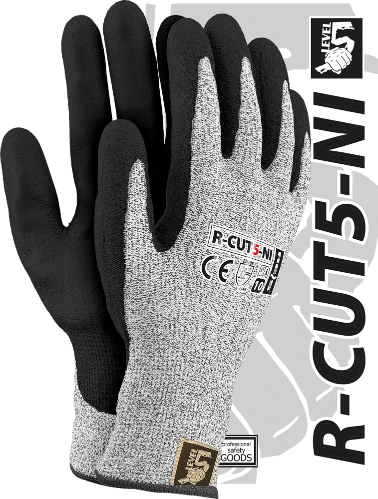 Reis R-CUT5-IN rukavice Black/White 7-11