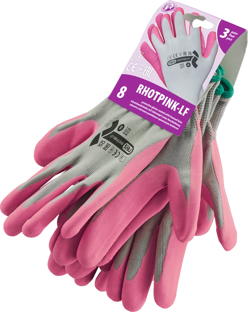 Reis RHOTPINK rukavice 3 Pack Pink/Grey 6-9