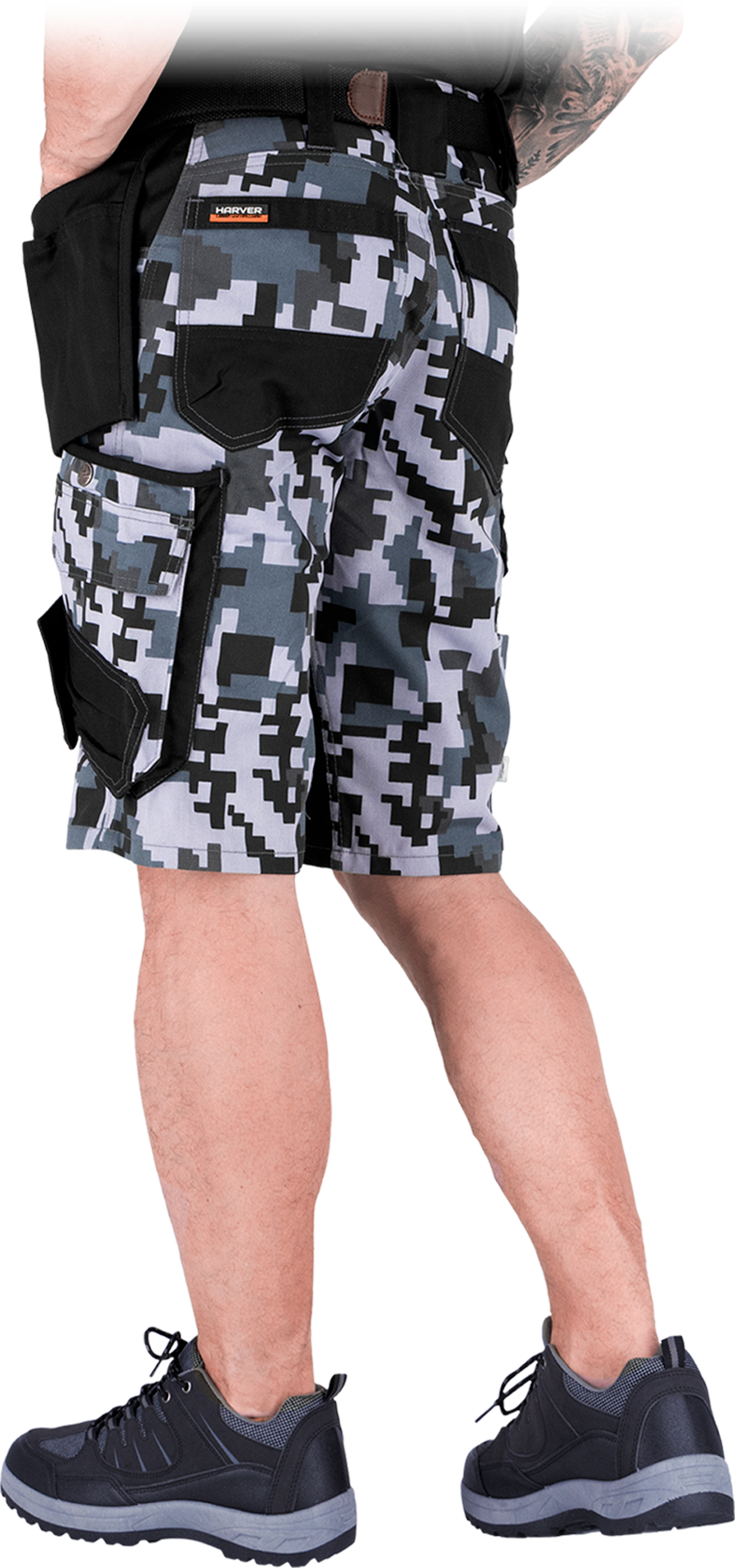 Leber&Hollman HARVER-TS JSB pánske kraťasy Grey/Black S-3XL