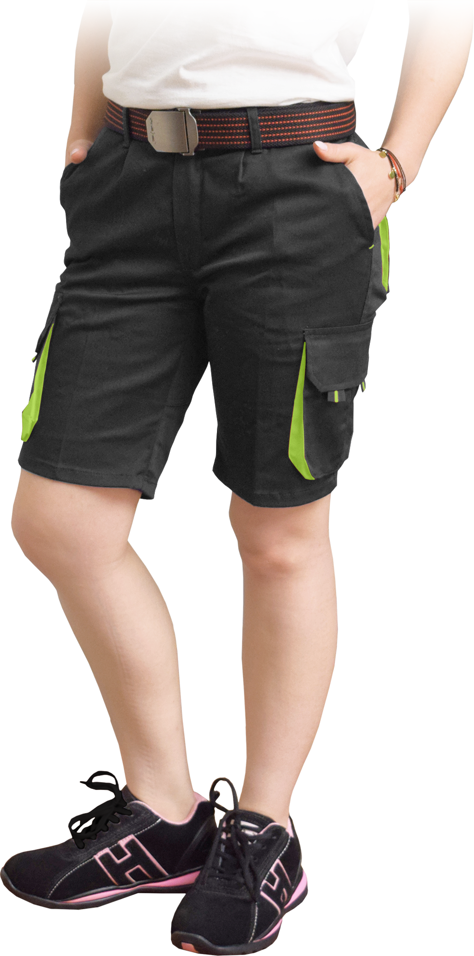 Reis FRAULAND BY dámske kraťasy Black/Yellow S-2XL