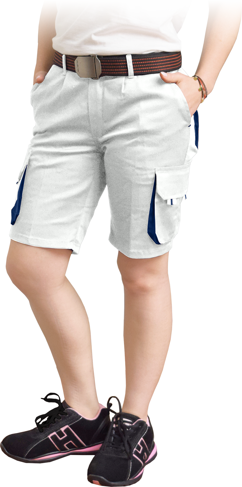 Reis FRAULAND WN dámske kraťasy White/Blue S-2XL