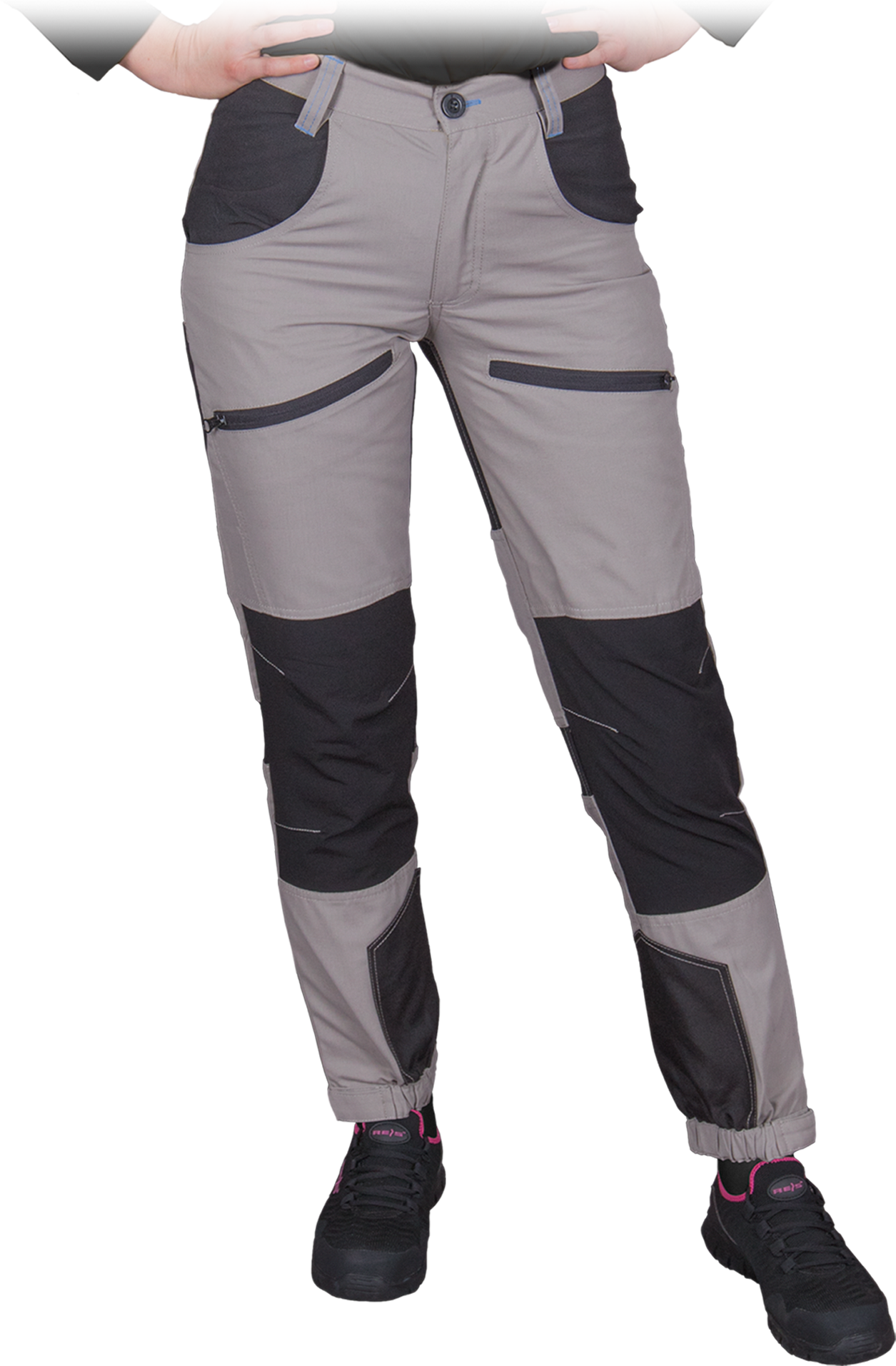 Reis HOBBER JSB dámske nohavice Light Grey/Black 36-50