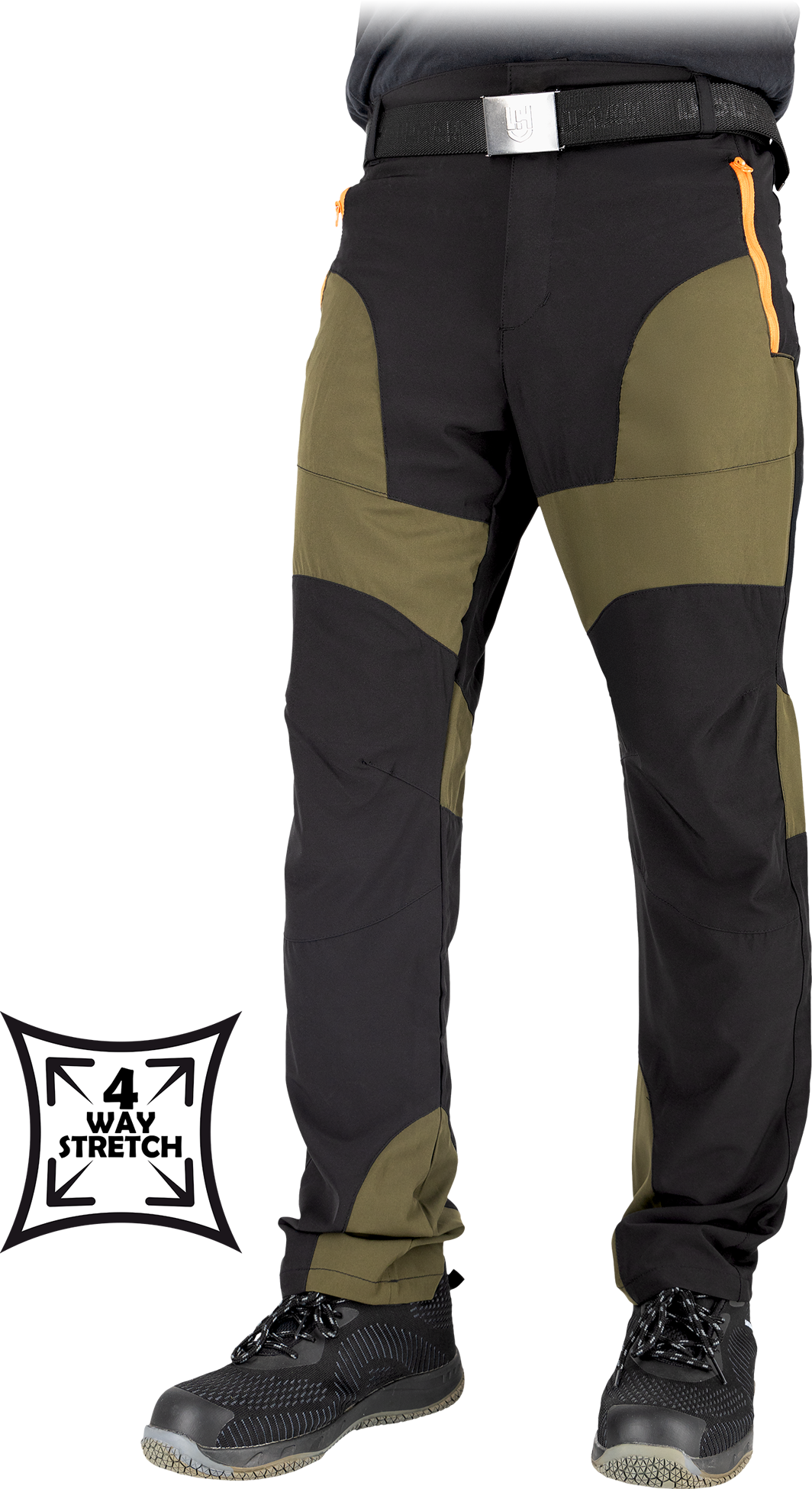 Reis VENTURA BZ nohavice 4-way stretch Black/Green 46-62