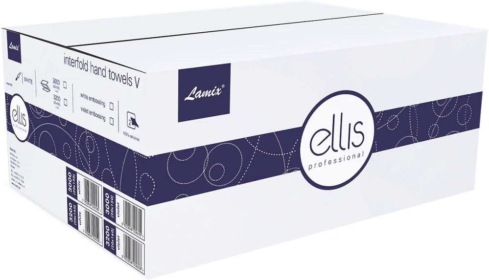 Lamix 2585 ELLIS PROFI 150 2V papierové uteráky biele 3000 ks