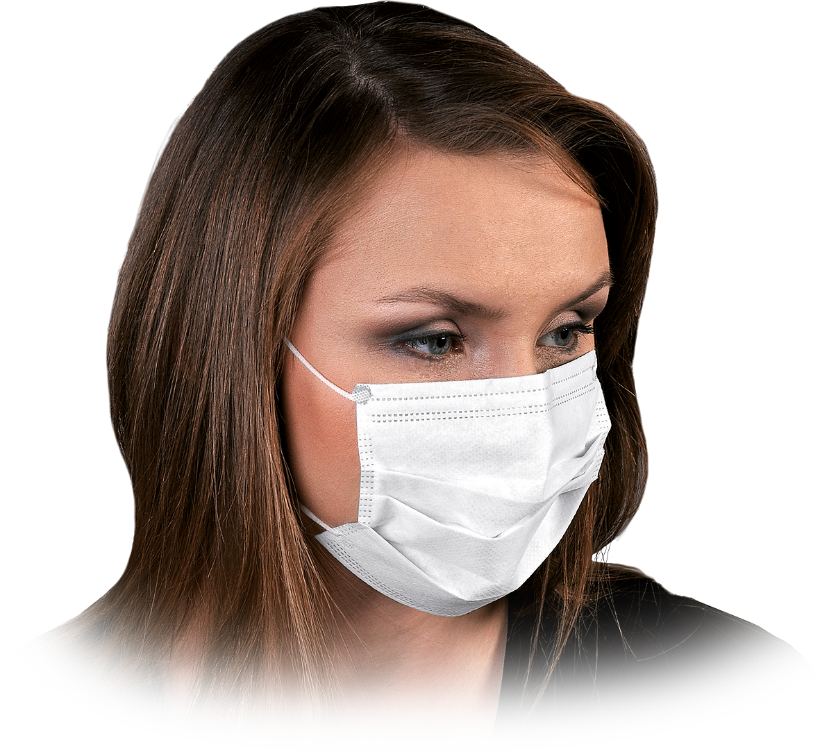 Reis MAS LOOP W jednorazová lekárska rúška 3vrstvová biela 20 Ks