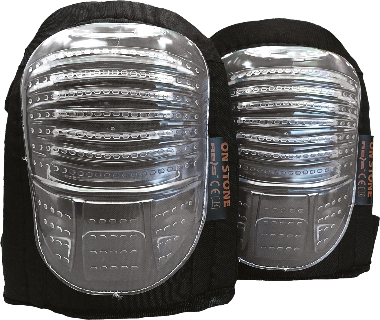 Reis ONSTONE gélová ochrana kolien čierna/strieborná