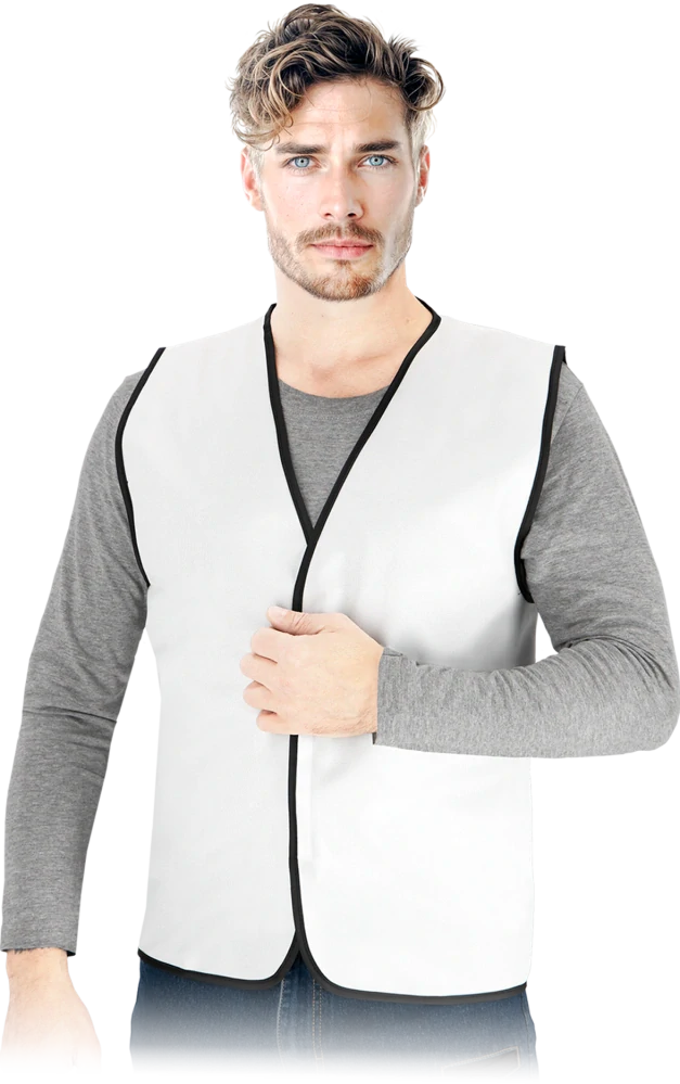 Reis KOS TONE Pánska vesta biela 5 Pack M-3XL