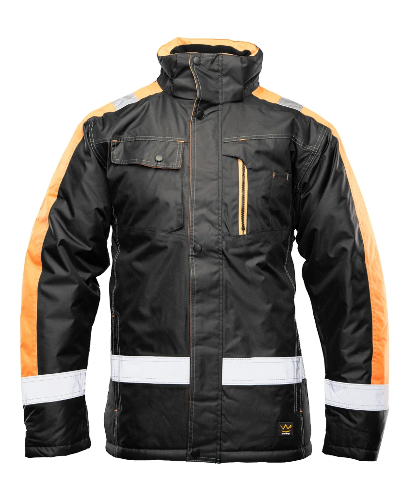 Polstar Seven Kings Rival BO reflexná zimná bunda Black/Orange