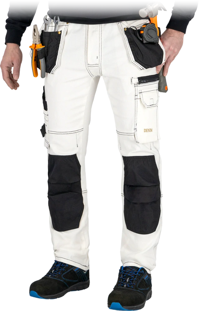 Reis JEANS415 WB nohavice Denim White/Black 46-60