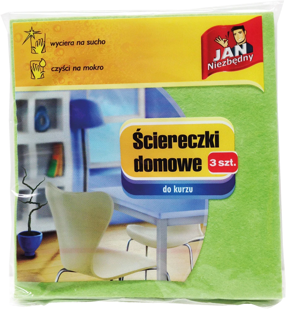Jan Niezbedny Domáca utierka 3 ks zelená 38x40