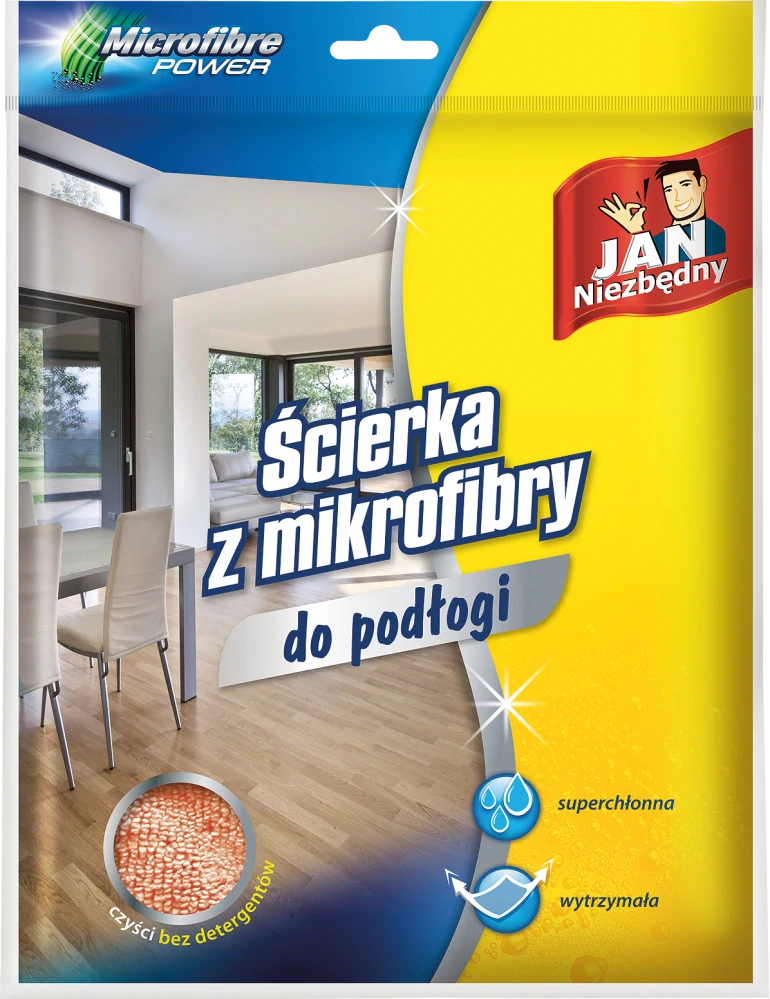 Jan Niezbedny POD podlahová utierka z mikrovlákna oranžová Uni