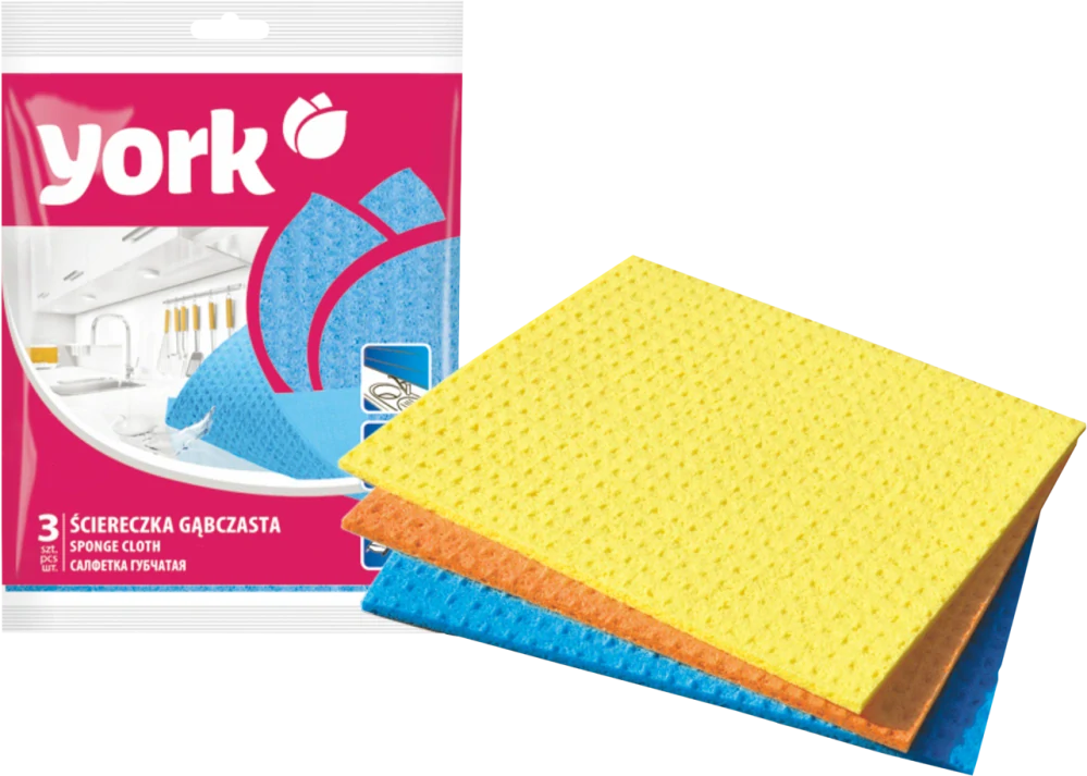 York 3020010 Hubová utierka farebná 17,5x15,5 cm