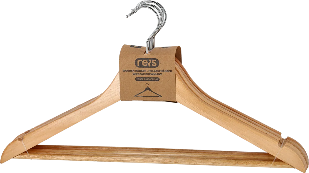 Reis M002 NAT Šatňové ramienko 44,5 cm 5 ks