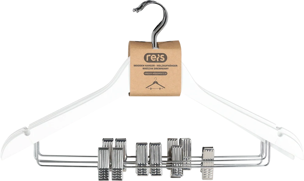 Reis MC072 W Šatňové ramienko 44,5 cm 5 ks