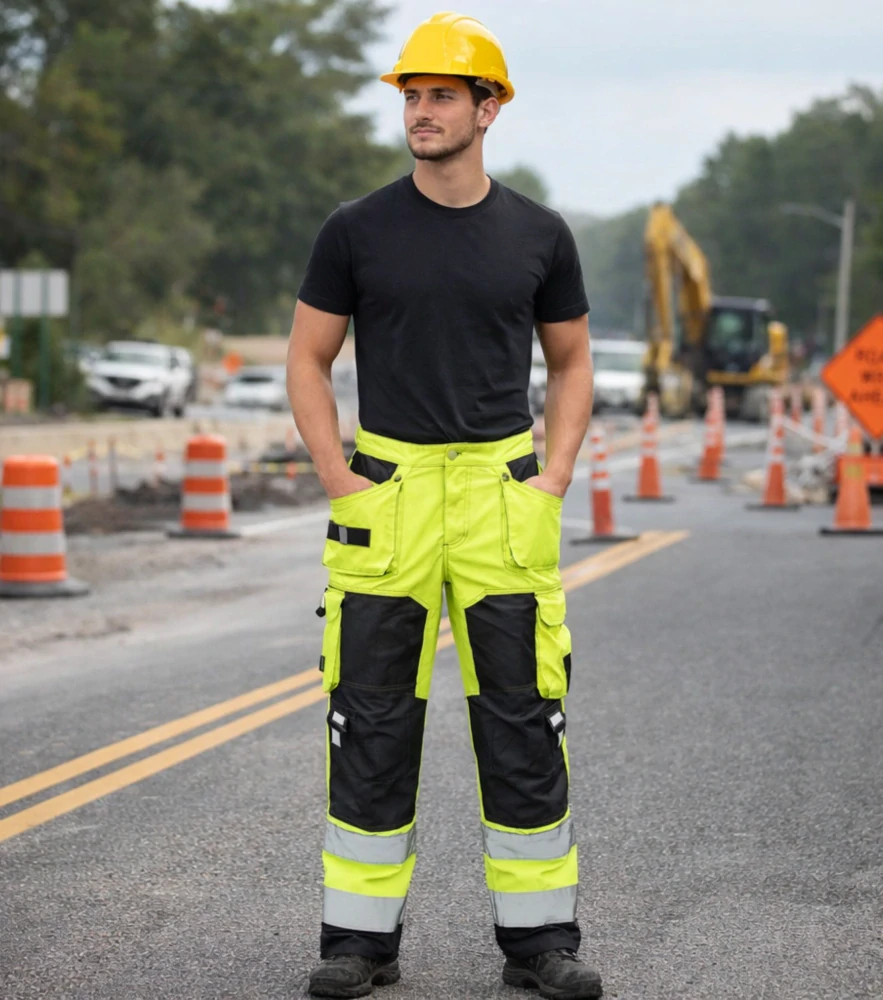 Madeva GRAS HI-VIS Nohavice Yellow/Black S-2XL
