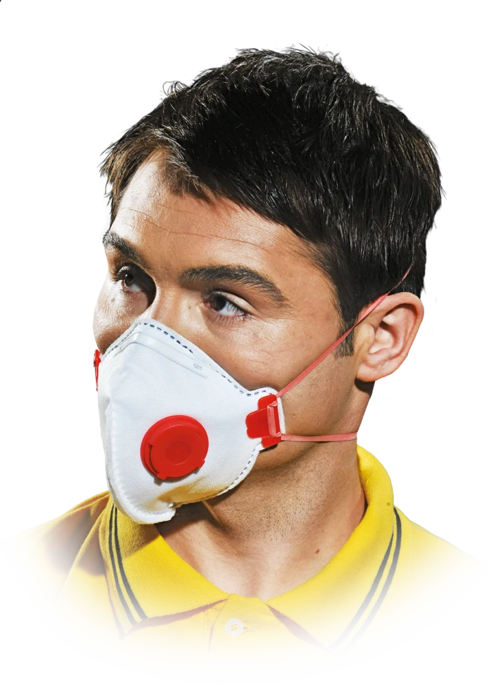 Reis MAS S FFP3V W Protiprachová polomaska ​​s ventilom 10 ks