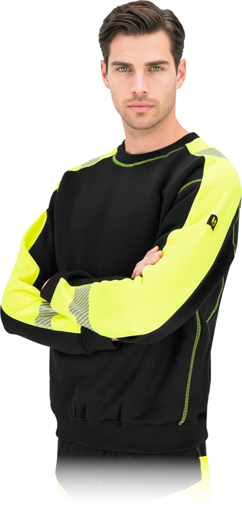 Leber&Hollman TRENT mikina HI-VIS Black/Yellov