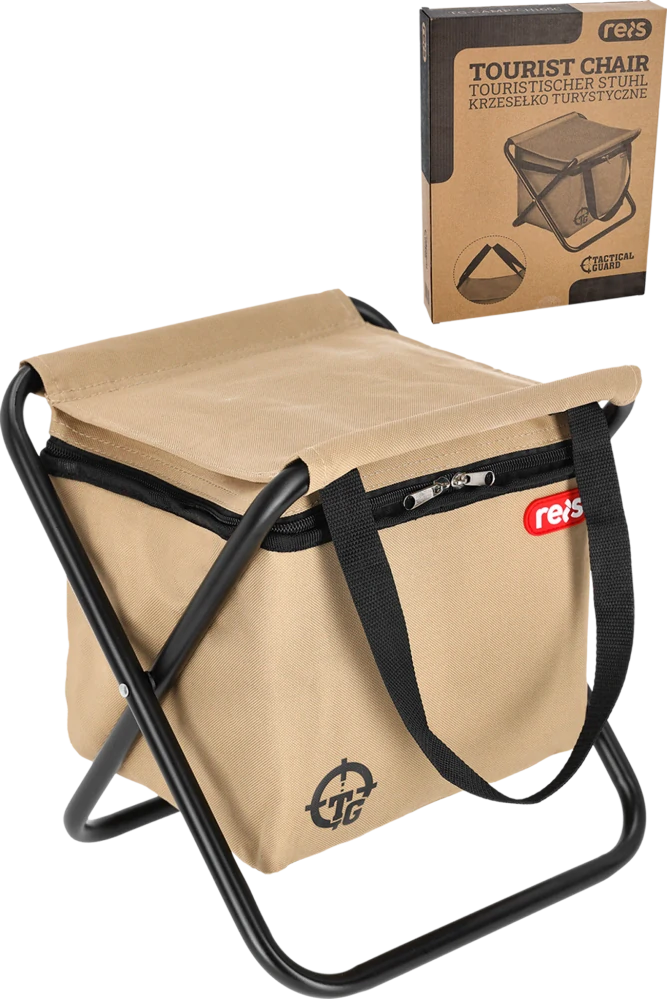 Tactical Guard CH165C Skladacia kempingová stolička Begie