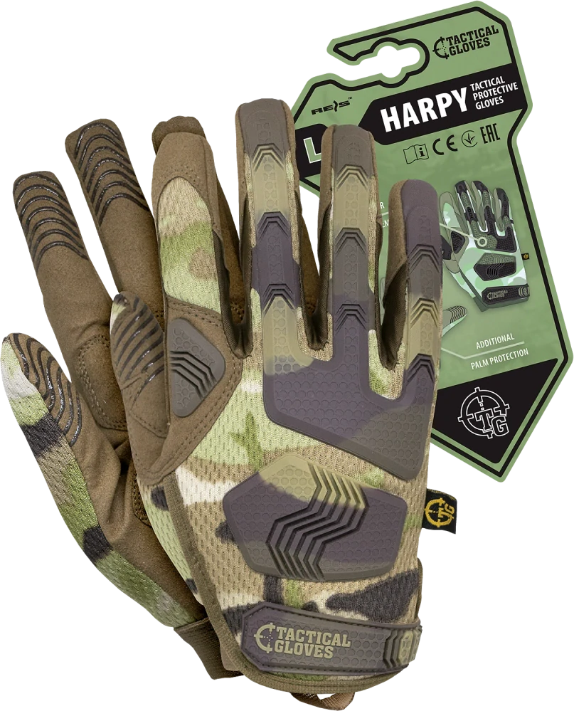 Reis Tactical RTC HARPY rukavice camo/green M-XL