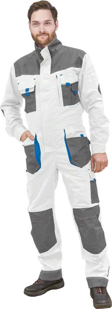 Leber&Hollman FORMEN WSN pracovná kombinéza White/Grey 46-62