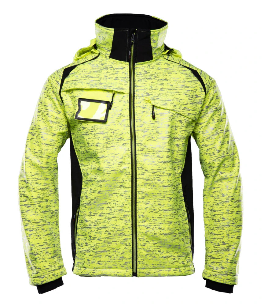 Polstar CROSS Vodeodolná Softshellová bunda HI-VIS Yellow/Black