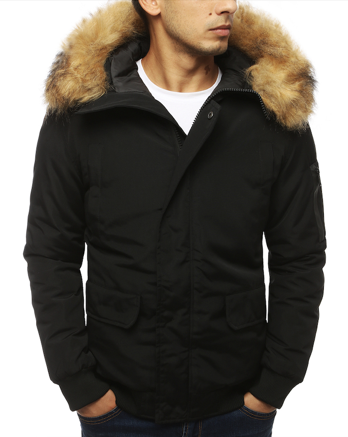 Pánska bunda zimná čierna Dstreet TX3940 XXL