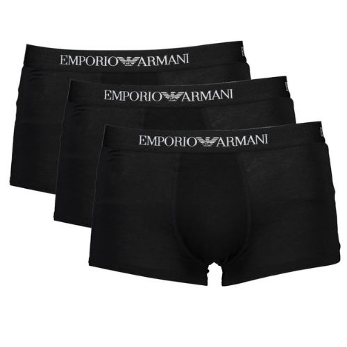 Emporio Armani 111610-CC722 Boxer 3 PACK čierne