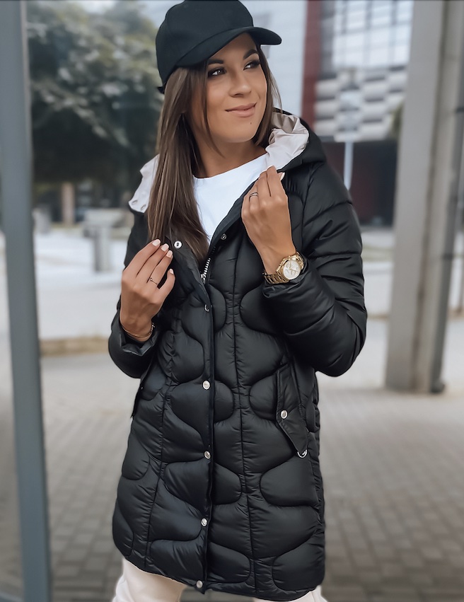 Dámska prešívaná bunda LORET čierna Dstreet TY2894 XXL