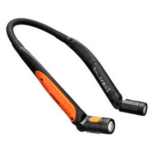 Portwest PA73 USB dobíjecí LED světlo na krk Černá/oranžová