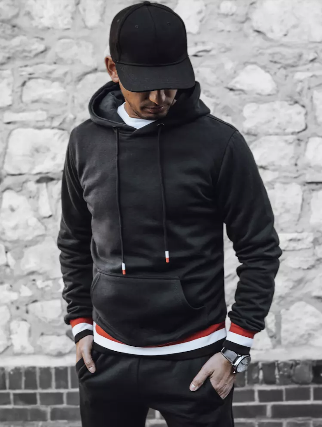 Dstreet AX0662 tepláková souprava černá