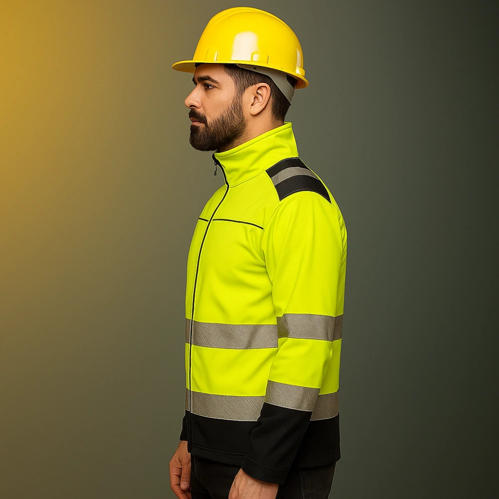 Madeva MADEROD HV1 Softshellová bunda Reflexní Yellow