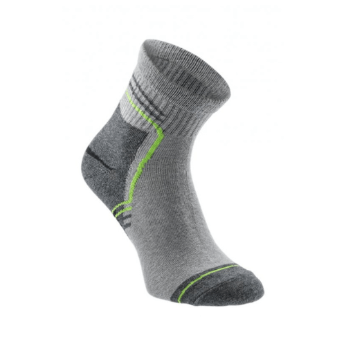 Högert SAAR športové ponožky 3 PACK sivá/zelená