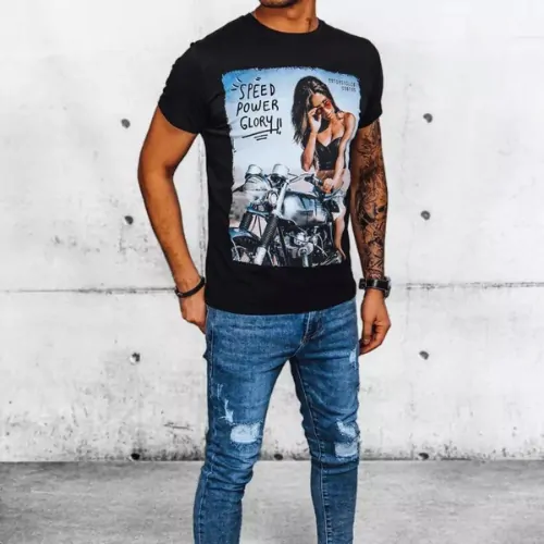 Dstreet pánske triko RX5051 čierne