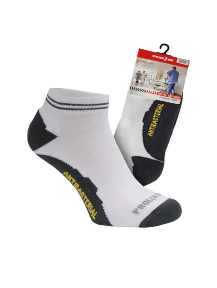 Reis X-Active športové ponožky 3 PACK bielo-šedé