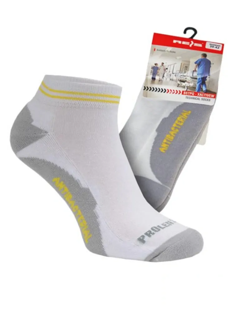 Reis X-Active W športové ponožky 3 PACK bielo-šedé