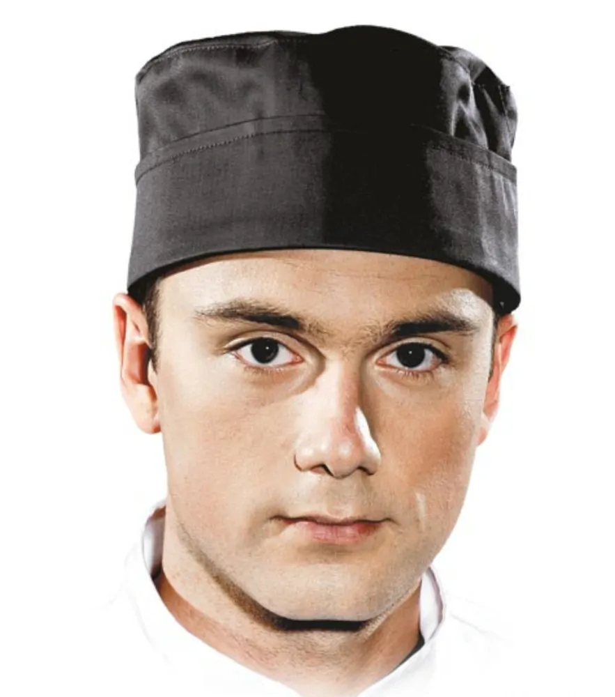 Reis SKULLER B kuchárska čiapka čierna