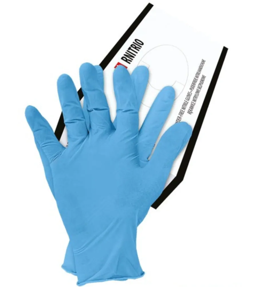 Reis RNITRIO N rukavice bez púdru modrej 100 KS