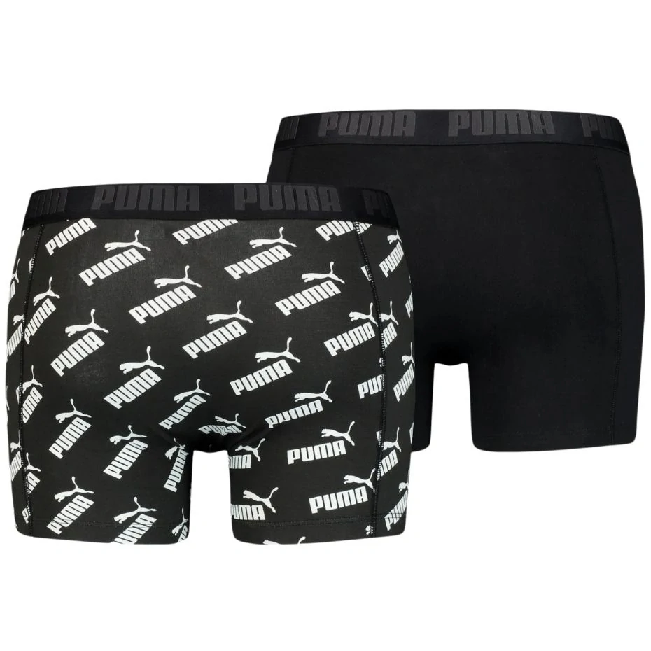 Puma Aop 935054 01 Boxer 2 Pack Black