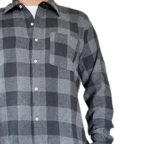 Raj Pol 737512 flanelová košeľa gray/black