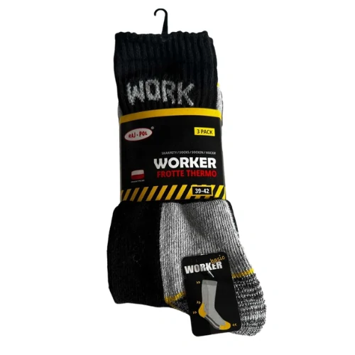 Raj Pol Worker 728879 Socks 3 Pack zimné farebné