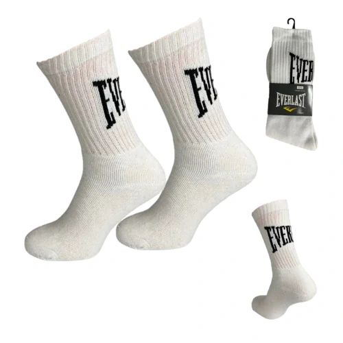 Everlast 753383 Sport Socks 2 Pack biele