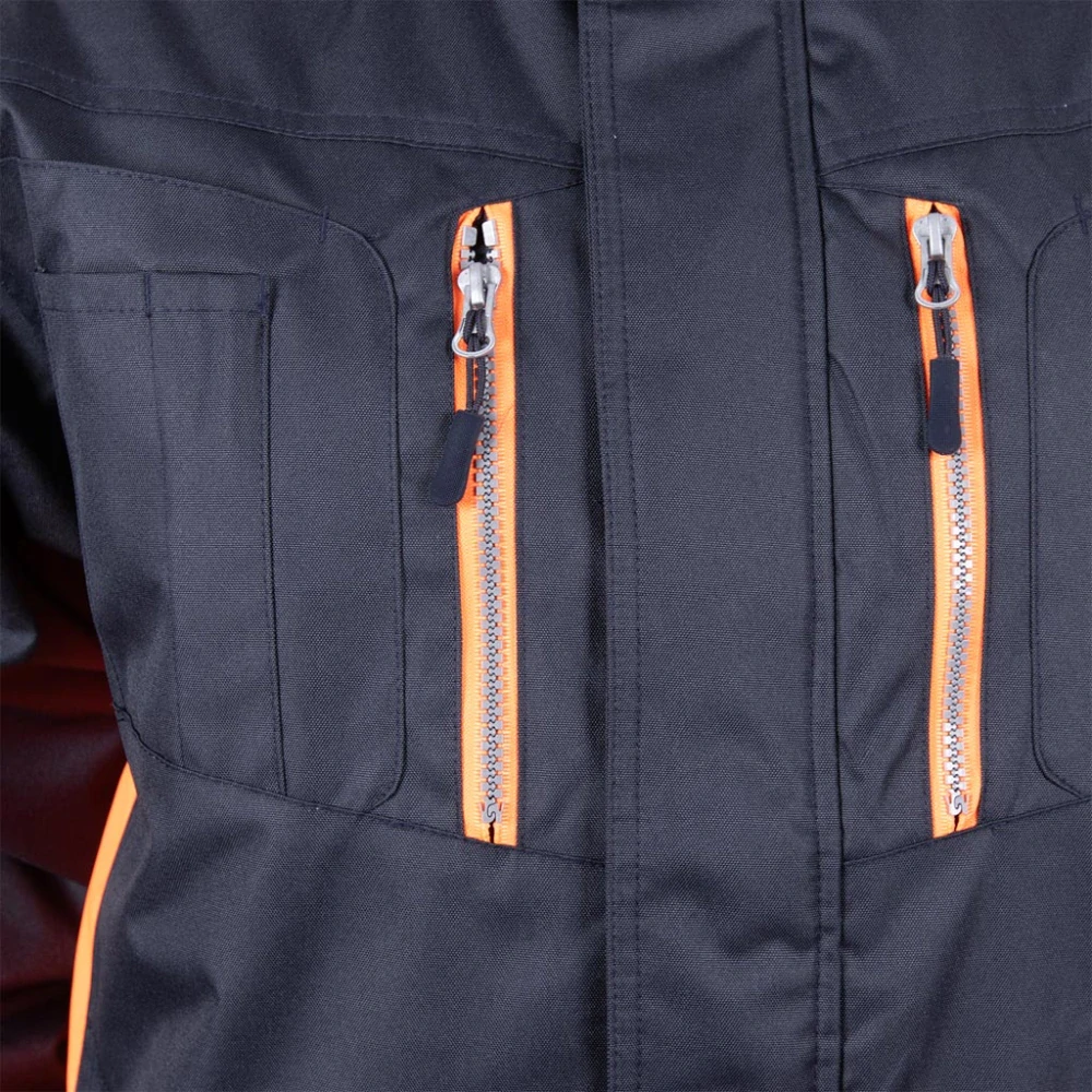 Leber&Hollman ASKER GP reflexná zimná bunda čierna/oranžová